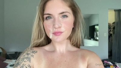 Zoeneli Seduces You With Her Cum-Glazed Face