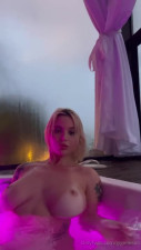 Giovanna Genesin Smokes Weed In The Jacuzzi