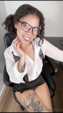 Nerdy Ebony Shweetnlow Takes It Balls Deep