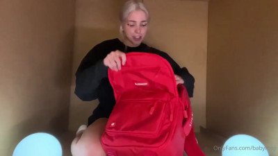 BabyFoogi Packing And Touching Herself