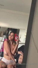 Jackiee Aphrodite Shows Her Tits In The Mirror