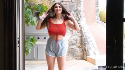 Aria Taylor Cute Teen Shows Off Her Boobs