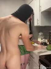 Janeivy Delinquent Fucks Her In The Kitchen