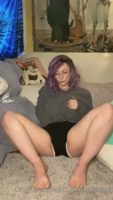 Big Titty Goth Egg Loses A Blue Dildo In Her Pussy