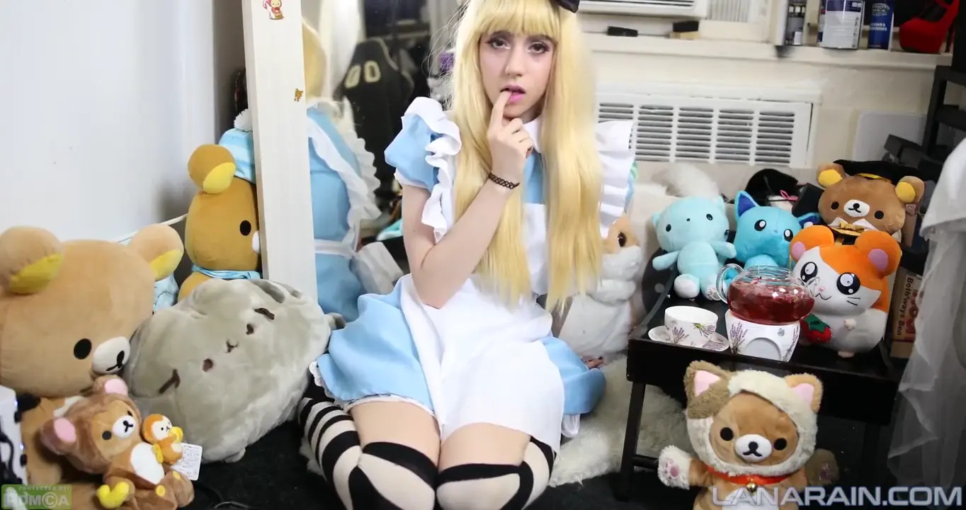 Alice In Wonderland Stuffs Both Of Her Holes, by Lana Rain - ePornLeak