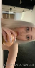 Stella Skye Sucking A Dildo