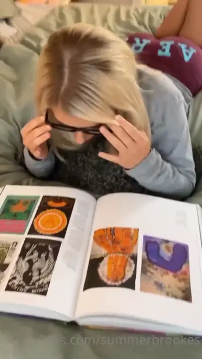 Summer Brookes Reads A Book And Gets Fucked - ePornLeak