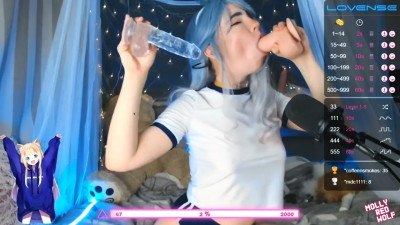 Kinky MollyRedWolf Is The Queen Of Deepthroats And Spit