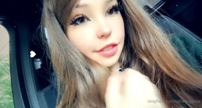 Belle Delphine Squeezes Cheeks