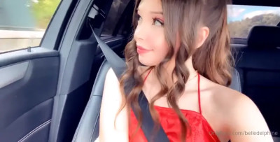 Belle Delphine In A Car