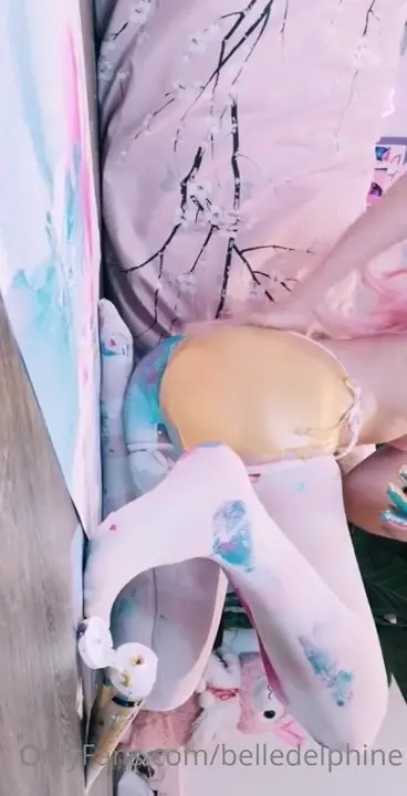 Belle Delphine Paints With Her Ass - ePornLeak
