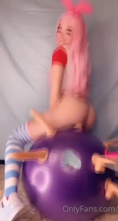 Duplicate Belle Delphine Has Fun With Dildo Ball - ePornLeak