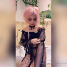 Belle Delphine Strips Naked In Bath