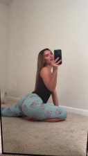 Urgirlvalentina Stretching In Her Pajamas