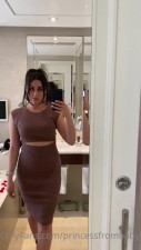 PrincessFromBabylon Shows Off Her Ass In A Tight Dress