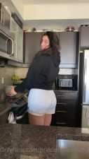 PrincessFromBabylon Cooking In Tight Clothing