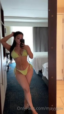 MayyGov Showing Her Body In A Swimsuit