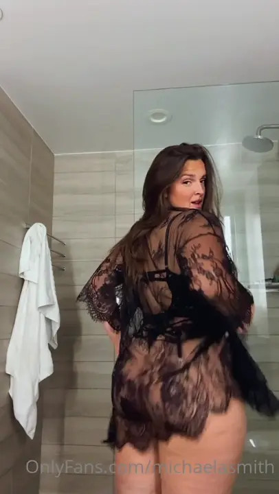 Michaelasmith Teasing In The Shower Wearing A Tight Black Bikini - ePornLeak