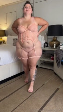 Sugarsgotcake Wearing A Tight Pink Lingerie To Greet A Good Morning